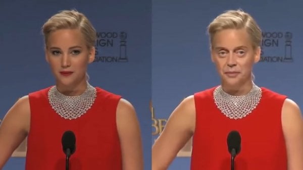 Deep Fake de Jennifer Lawrence con el rostro de Andy Serkis