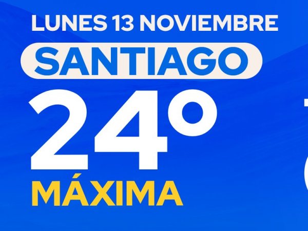 El tiempo en Santiago: lunes 13 de noviembre 2023