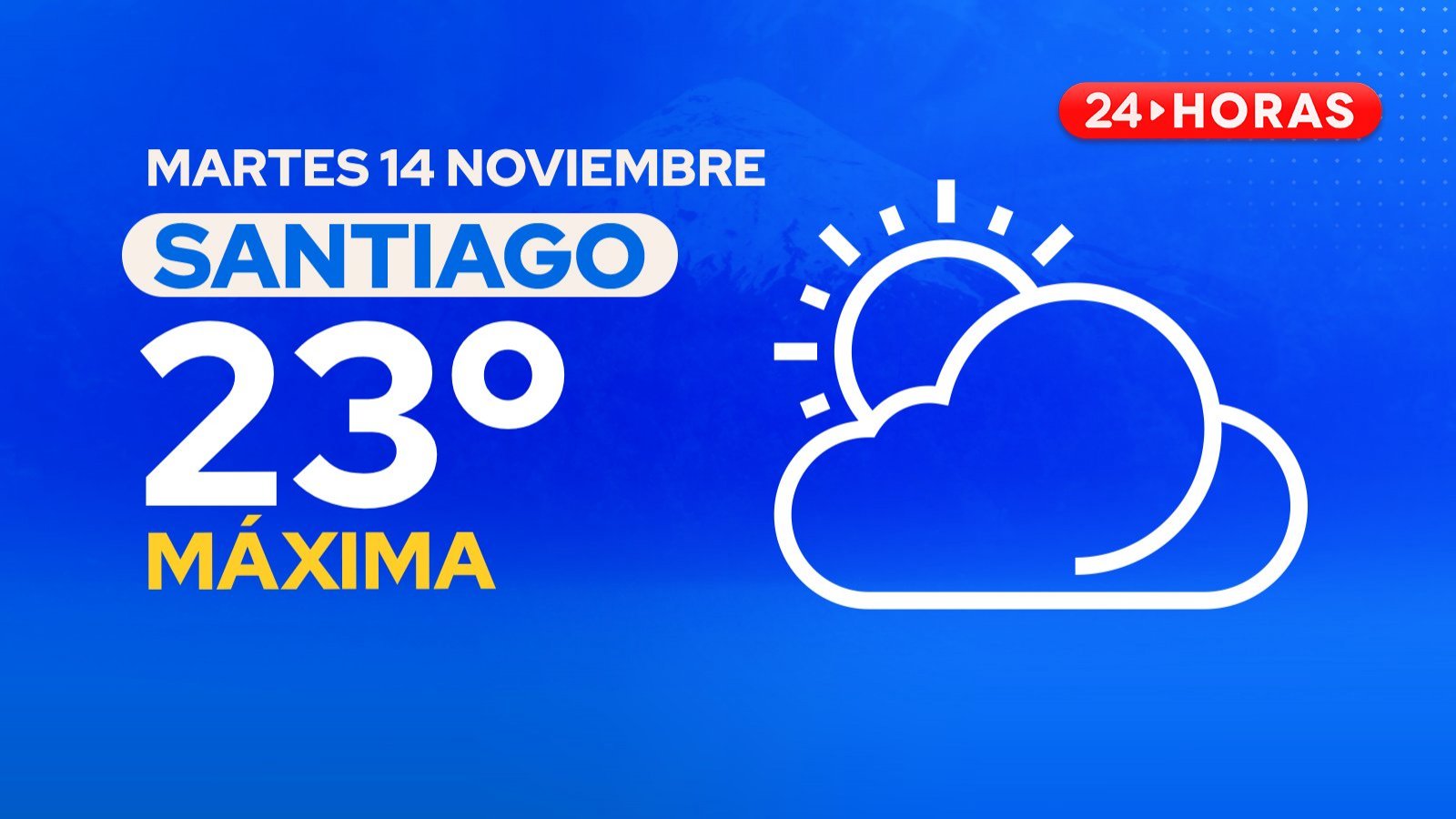 El tiempo en Santiago: martes 14 de noviembre 2023