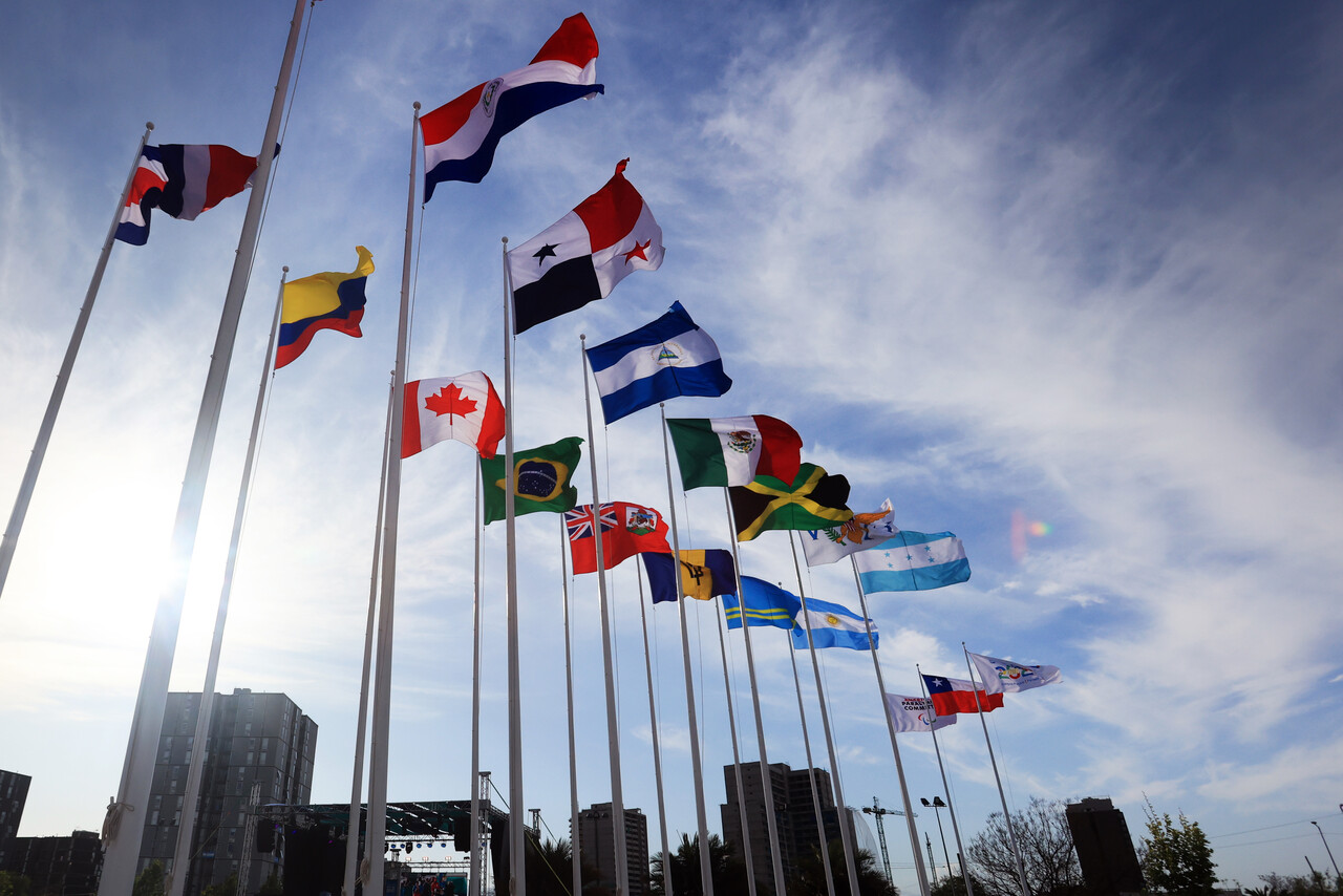 Banderas de países de los Juegos Parapanamericanos 2023