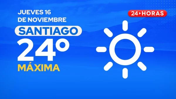 El tiempo en Santiago: jueves 16 de noviembre 2023
