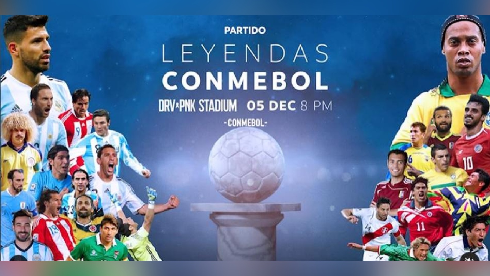 El 'Partido de Leyendas' que organiza la Conmebol en Miami 24horas