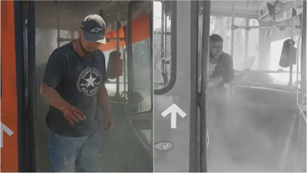 Pasajero golpea con extintor a conductor de RED