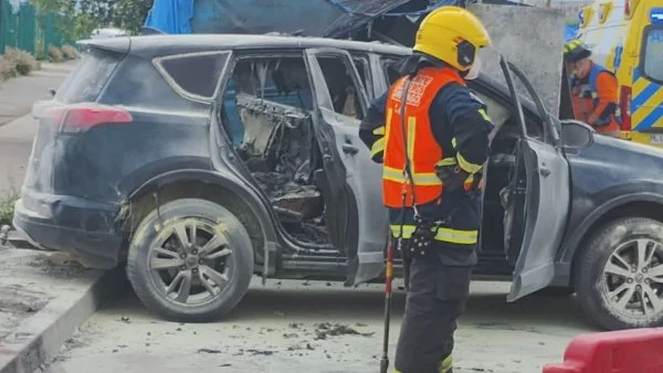 Hombre quemado vivo en las afuera Santiago 1