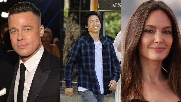 Brad Pitt, Pax Thien Jolie-Pitt y Angelina Jolie