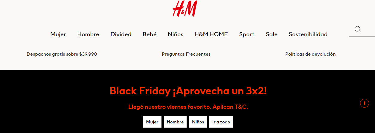 H&M en Black Friday