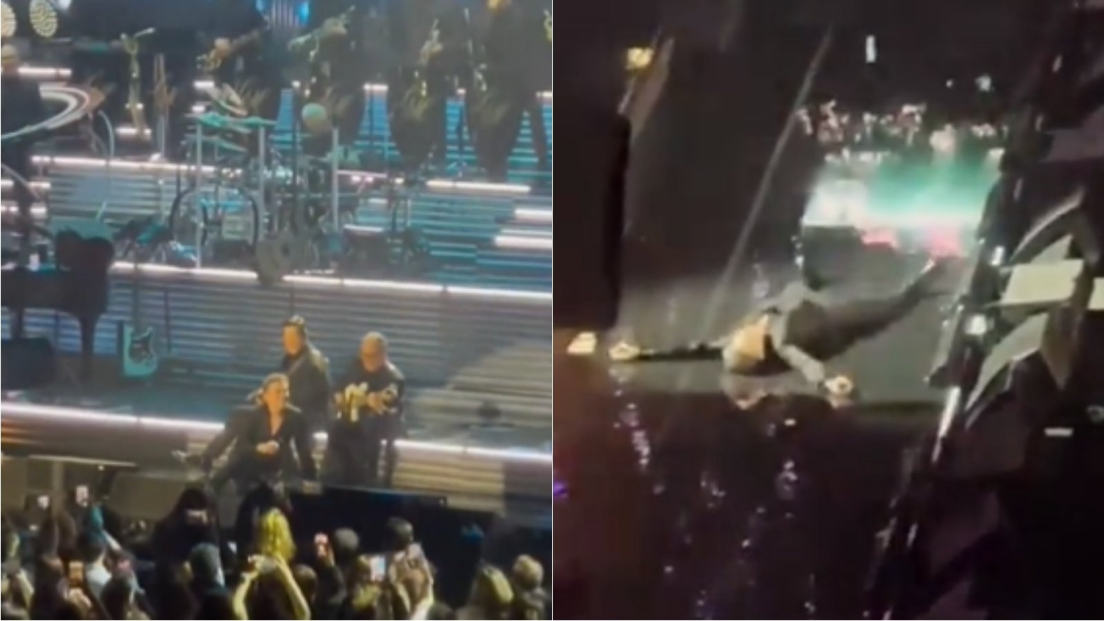Luis Miguel sufre fuerte caída durante concierto en México
