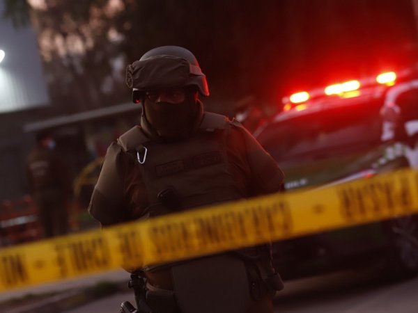 Carabineros durante un operativo