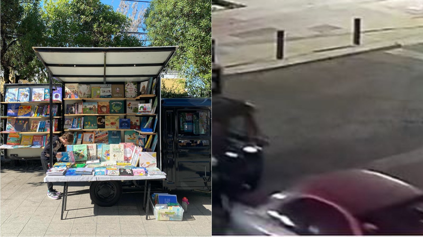 Delincuentes escaparon con "librería infantil móvil"
