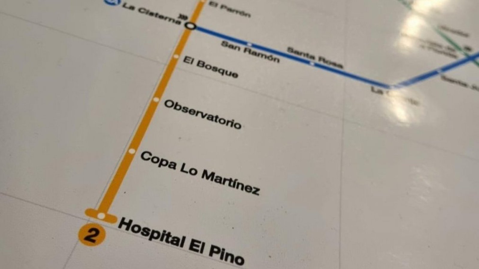 El nuevo mapa del Metro tras su llegada a San Bernardo