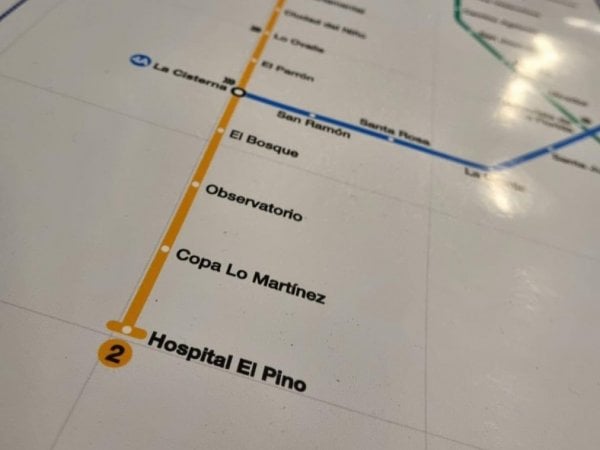 El nuevo mapa del Metro tras su llegada a San Bernardo
