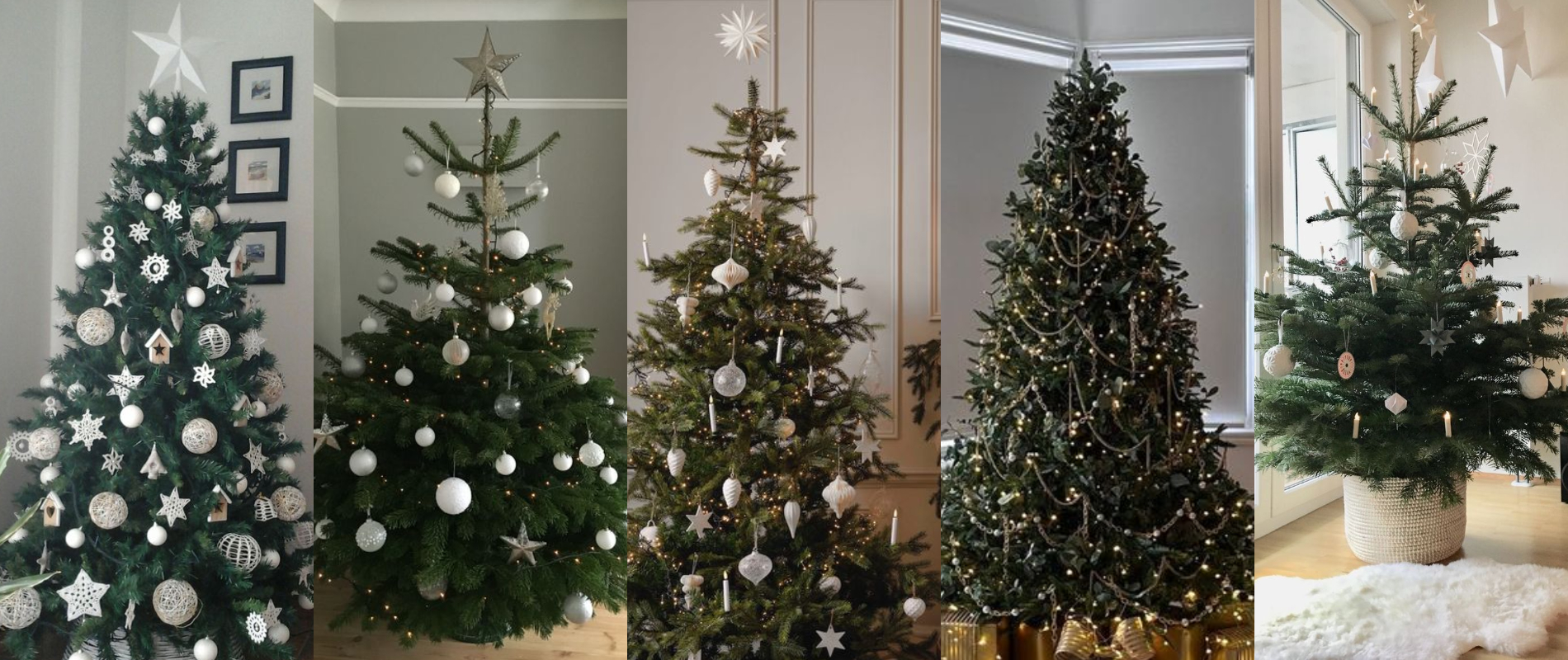 Decoración navideña minimalista. Decoración de árbol de navidad.