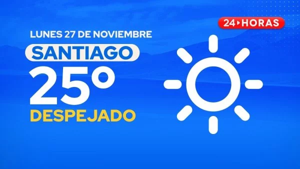 El tiempo en Santiago: lunes 27 de noviembre 2023