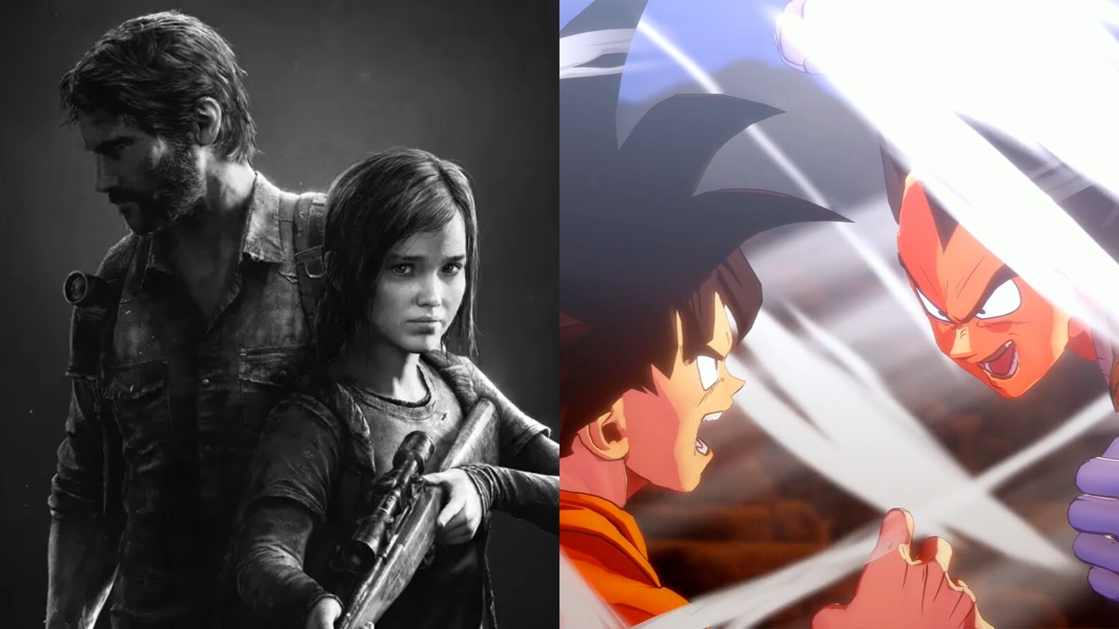 The last of us y Dragon ball Z kakarot de PlayStation