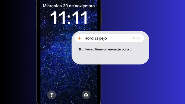 Hora espejo en teléfono. Qué significa el 11:11