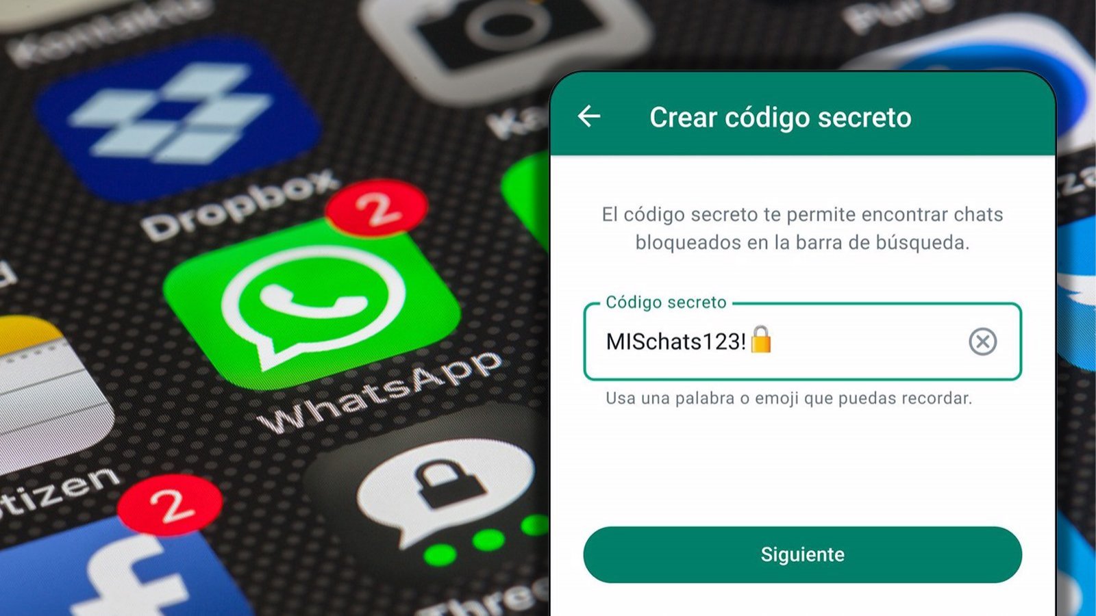 Código secreto de WhatsApp