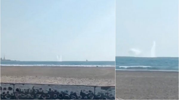 Objeto cae al mar en Arica