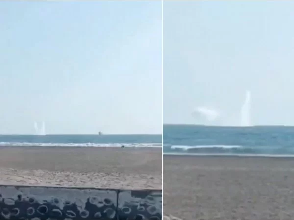 Objeto cae al mar en Arica