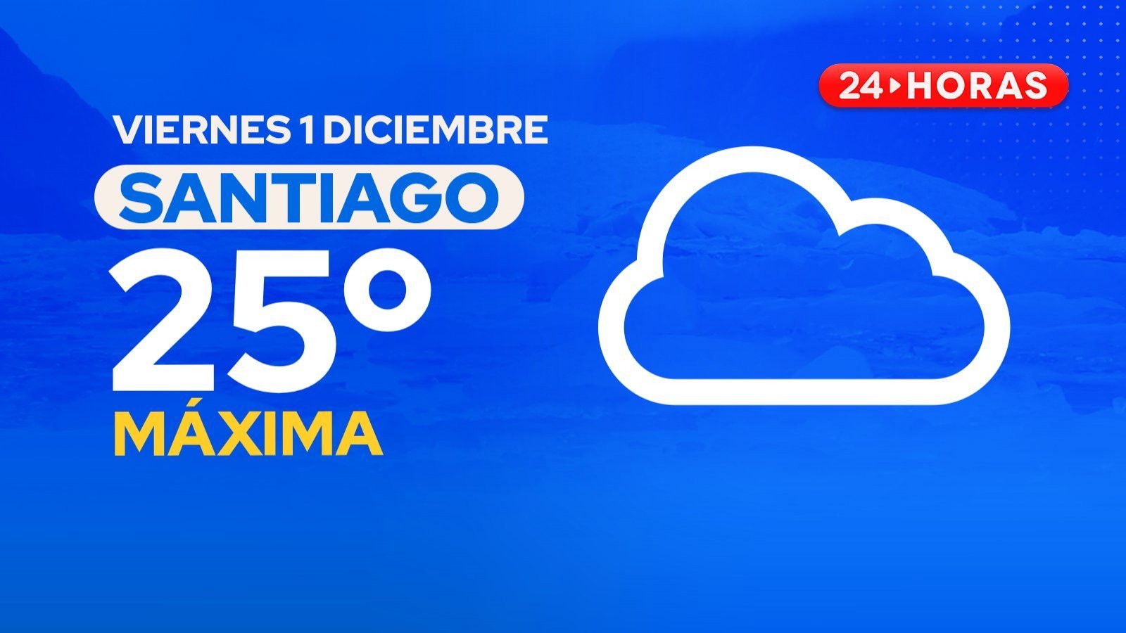 El tiempo en Santiago: viernes 1 diciembre 2023