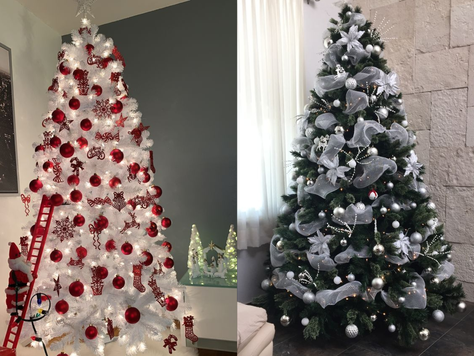 Decoración monocromáticas para decorar tu árbol de Navidad