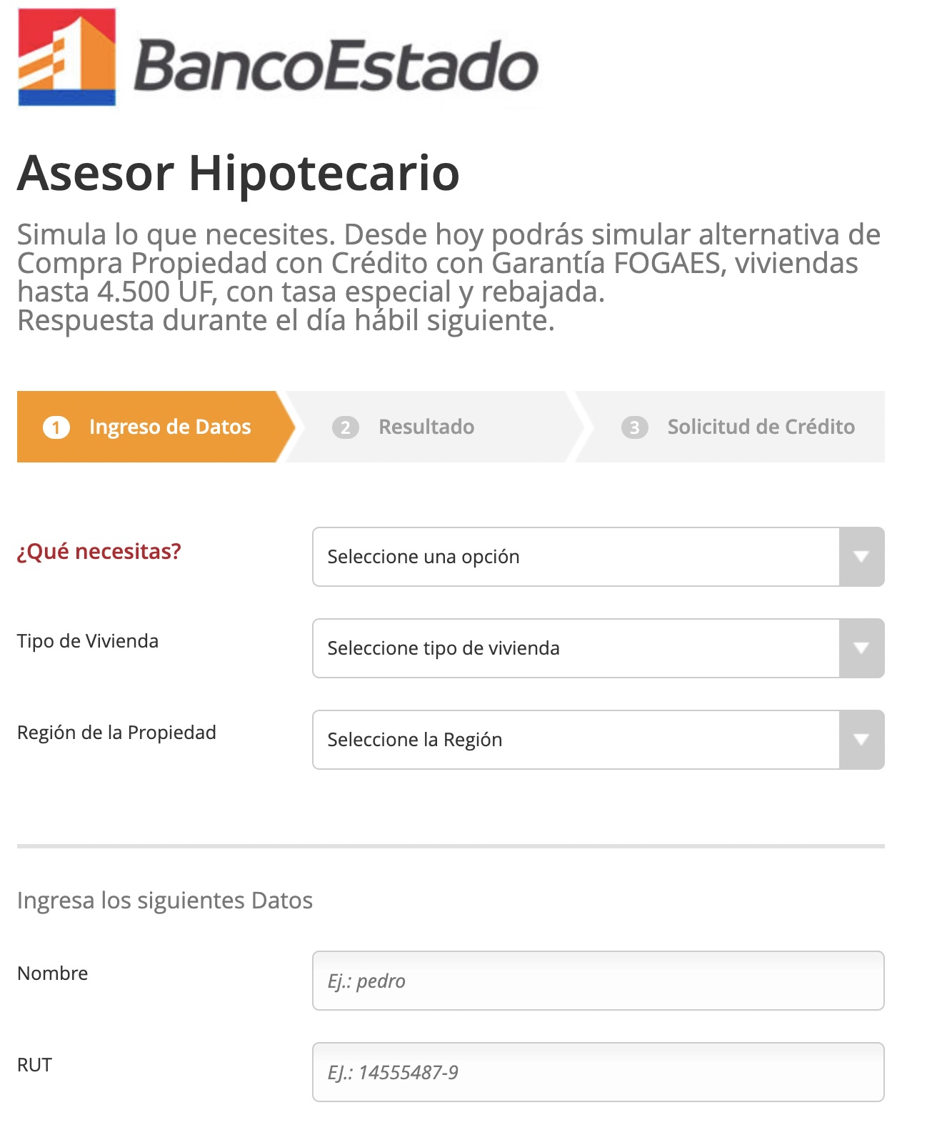 BancoEstado oferta hipotecaria.