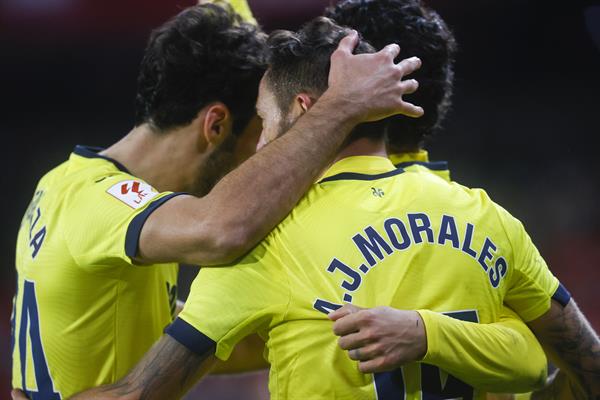 Villarreal celebrando un gol