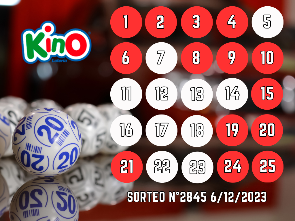 Resultados kino sorteo miércoles 6 de diciembre.