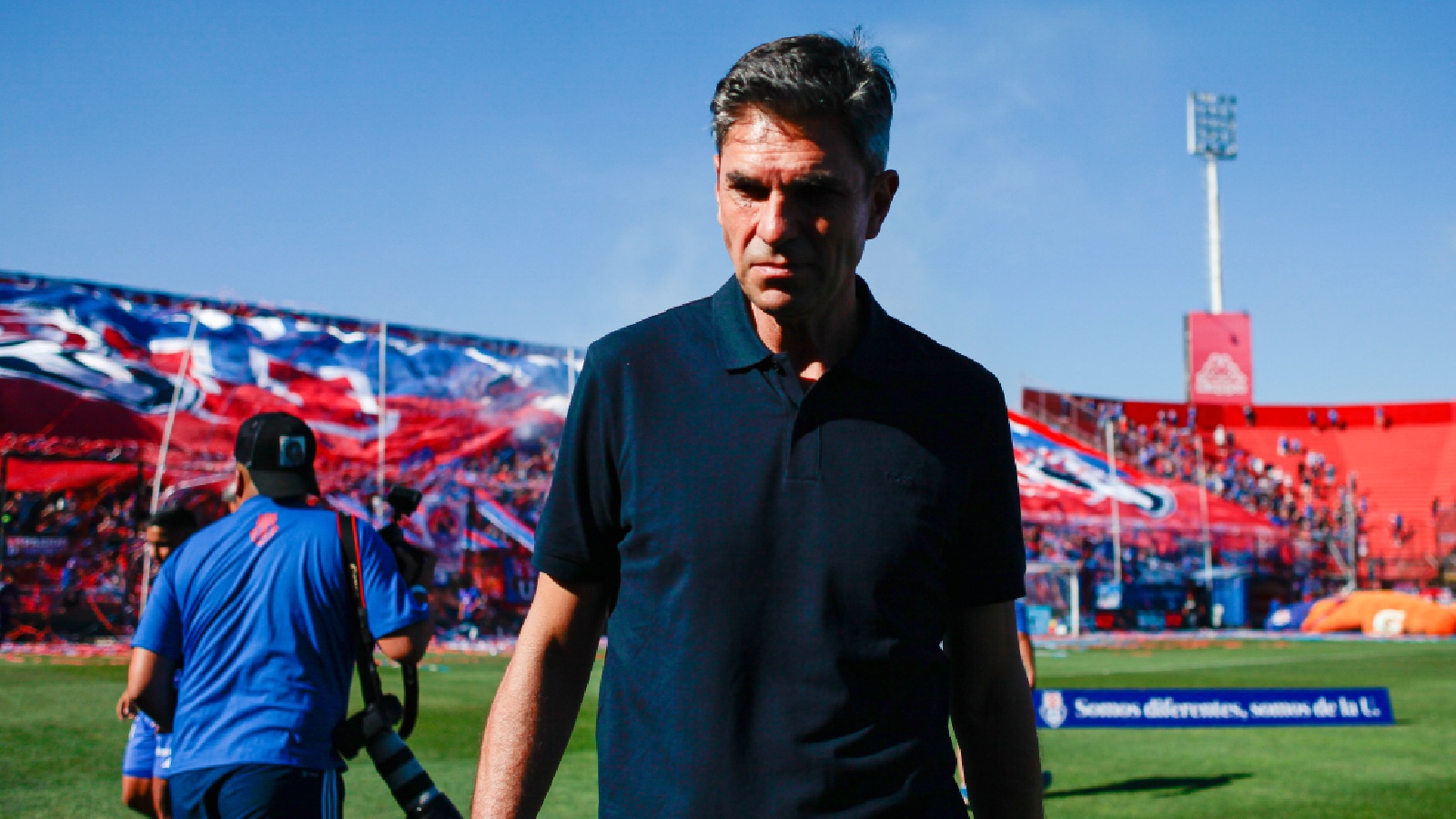 Mauricio Pellegrino en su último partido al mando de la Universidad de Chile