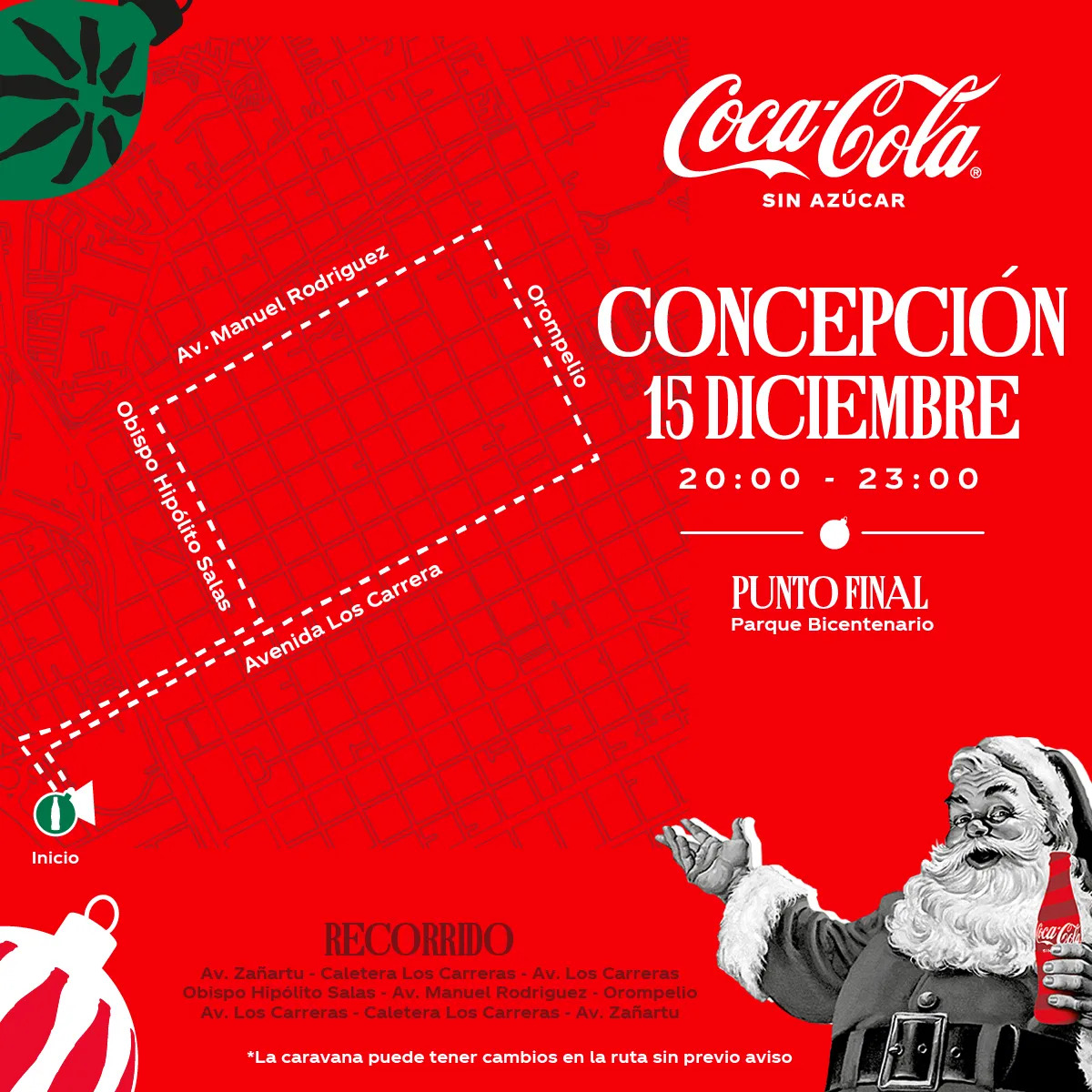 Concepción - Recorrido caravana Coca Cola