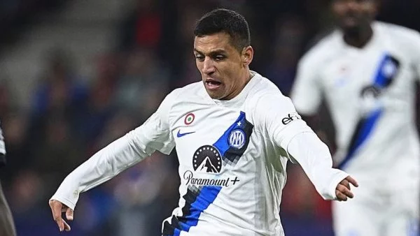 Alexis Sánchez jugando en el Inter de Milán