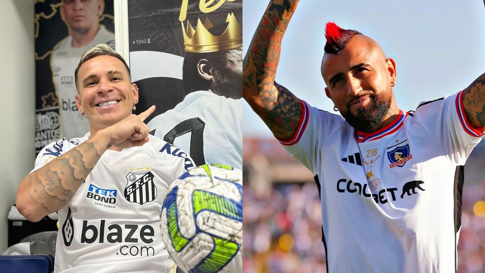 Yeferson Soteldo y Arturo Vidal