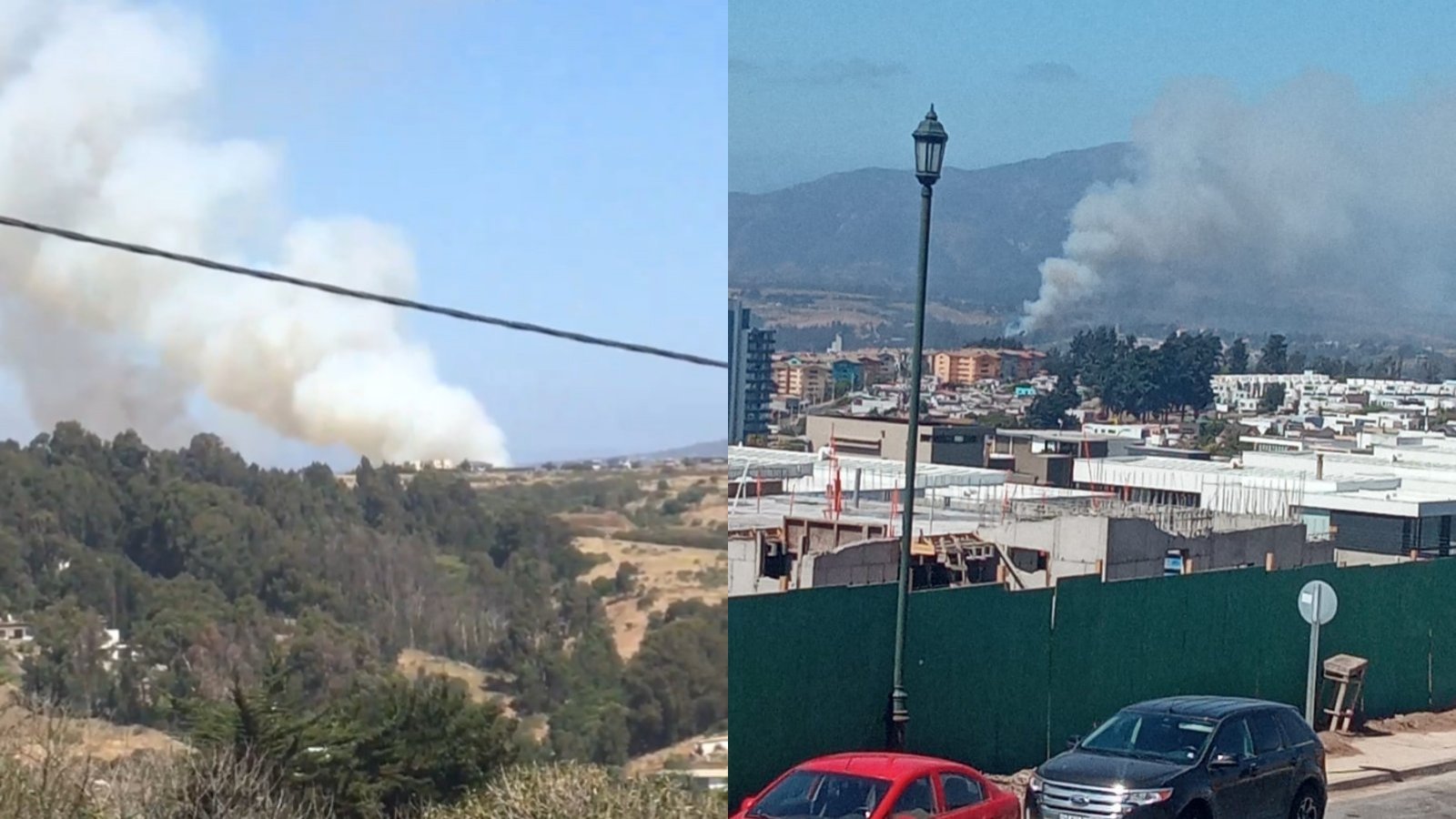 Declaran Alerta Roja para la comuna de Quintero por incendio forestal