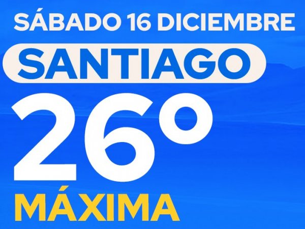 El tiempo en Santiago: sábado 16 de diciembre 2023