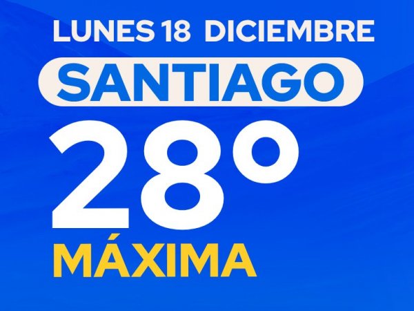 El tiempo en Santiago: lunes 18 diciembre 2023