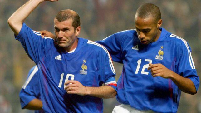 David Trezeguet y Zinedine Zidane
