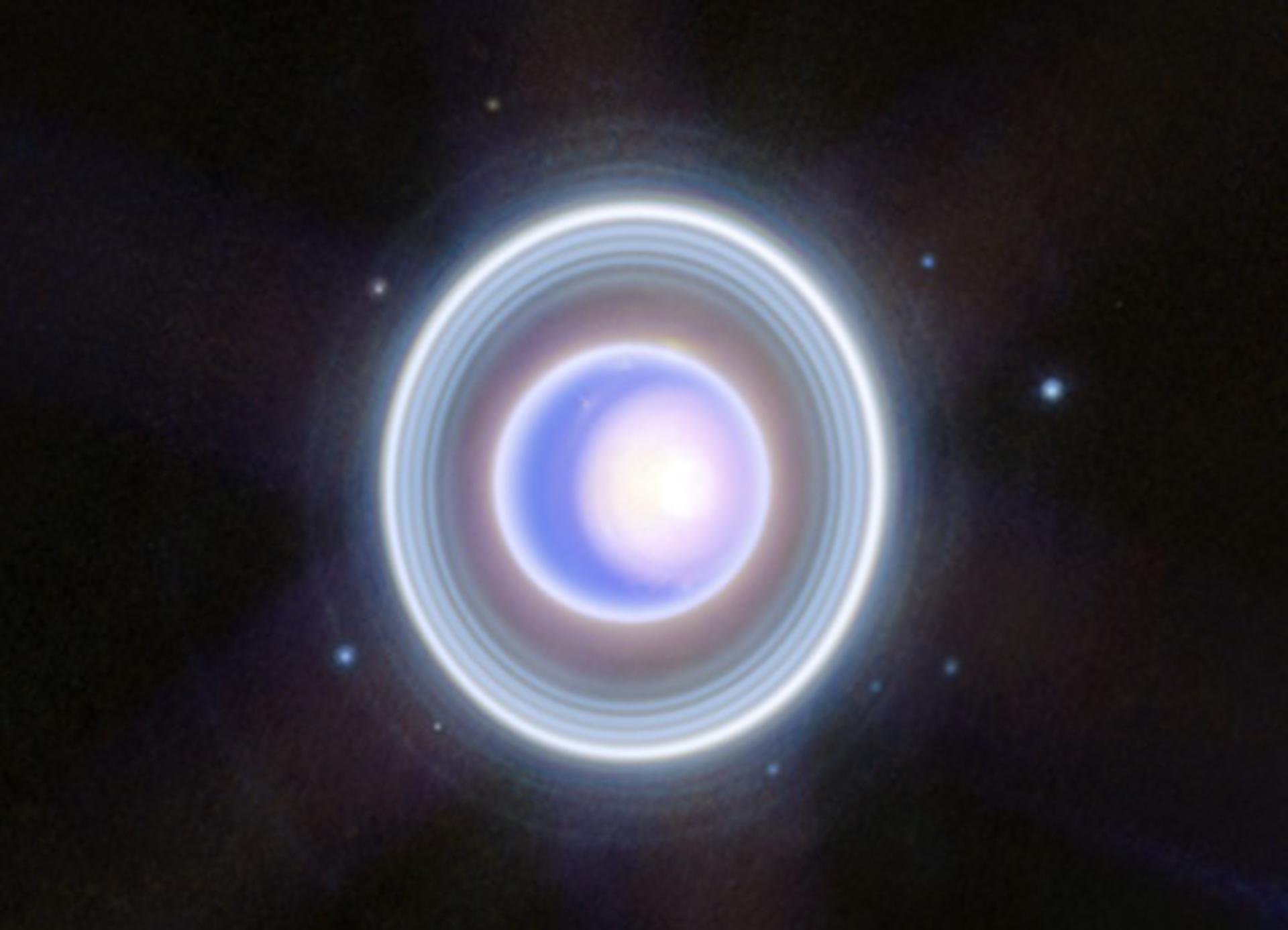 Imagen de Urano del telescopio espacial James Webb