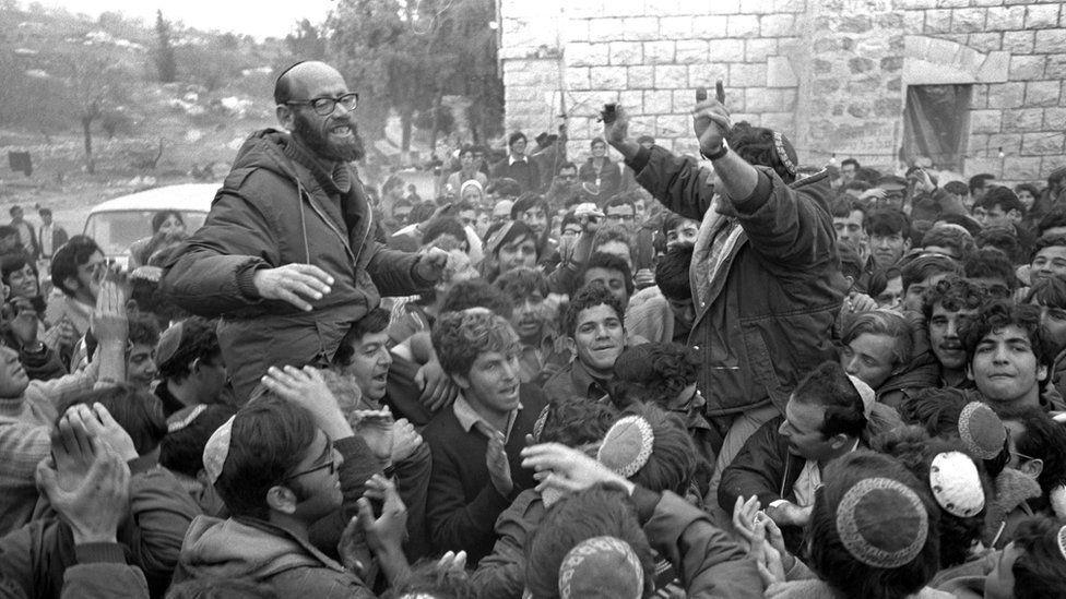 El rabino religioso sionista Moshe Levinger