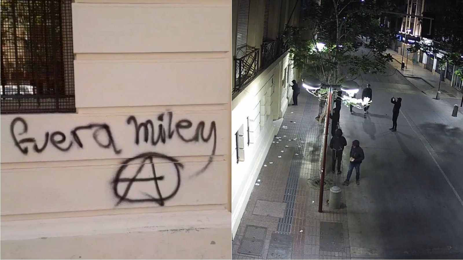 Vandalizan embajada de Argentina en Chile