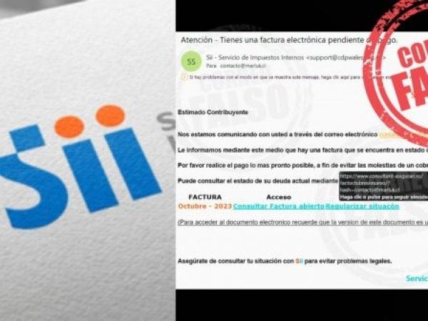 SII: 2 alertas por falsos correos del servicio