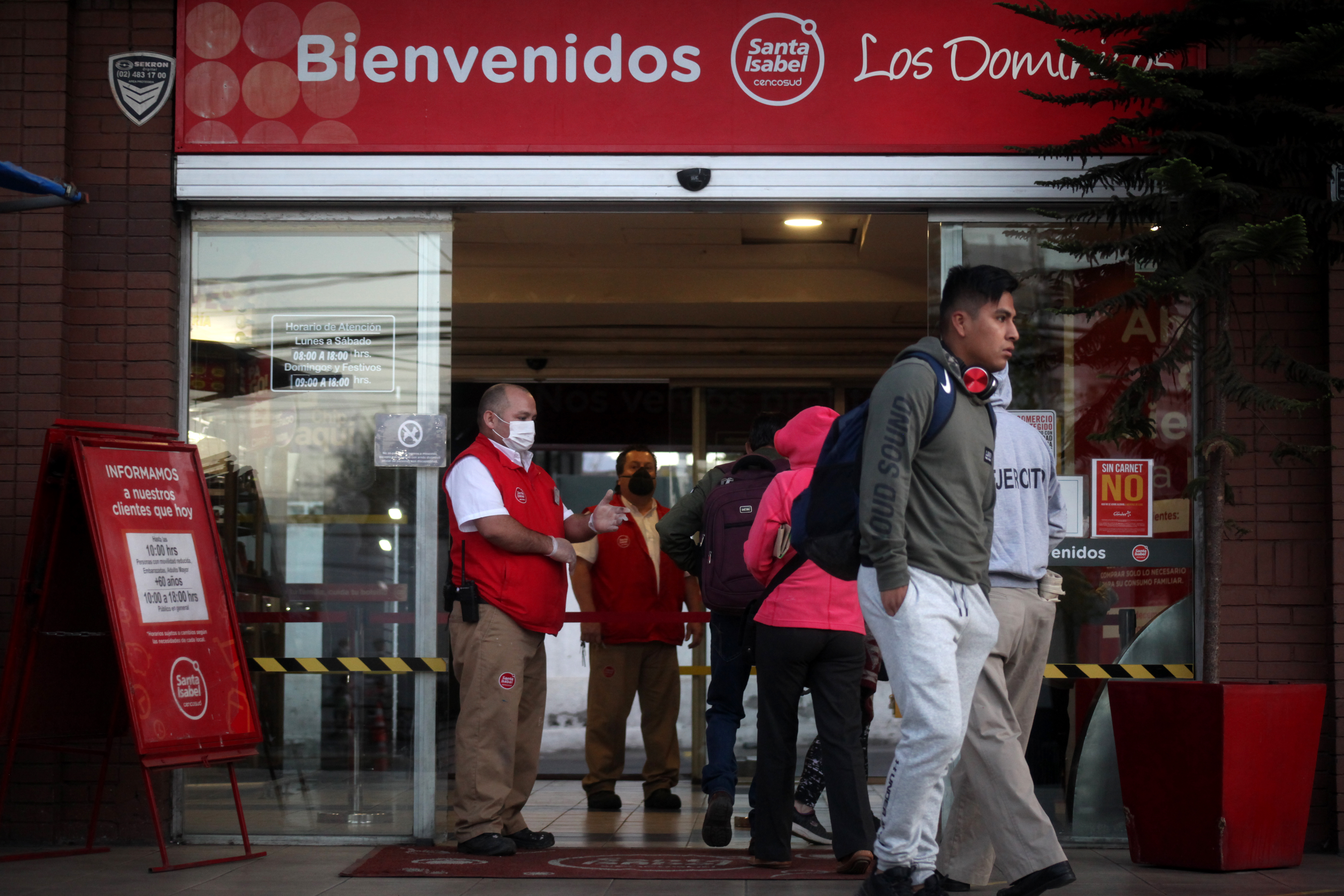 Horarios supermercado Santa Isabel.