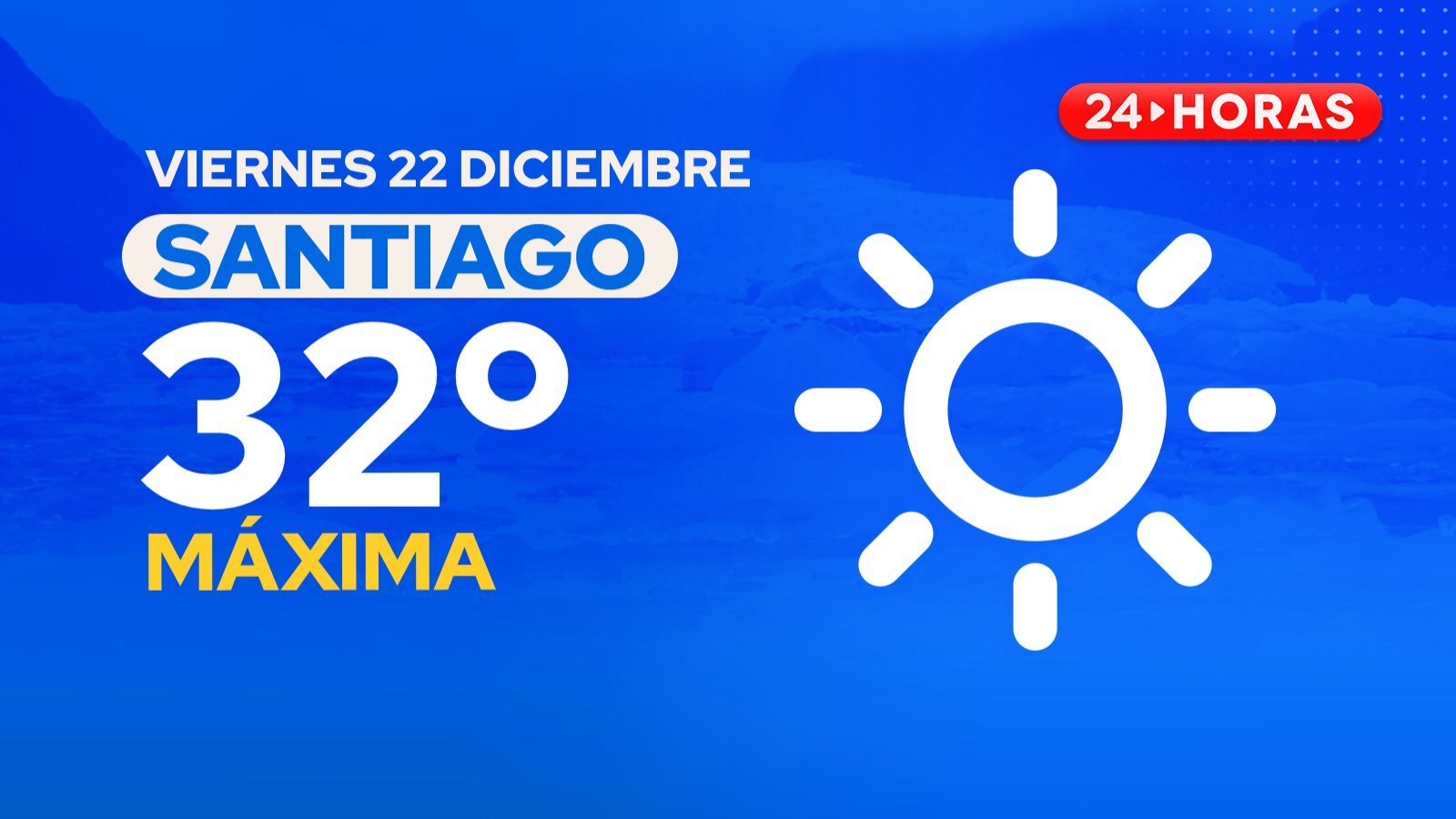 El tiempo en Santiago: viernes 22 diciembre 2023