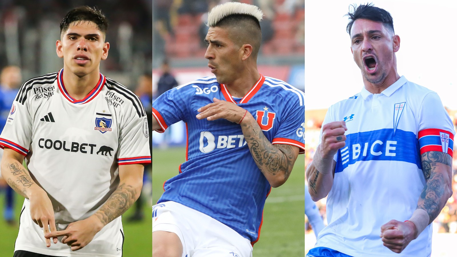 Colo Colo, Universidad de Chile y Universidad Católica