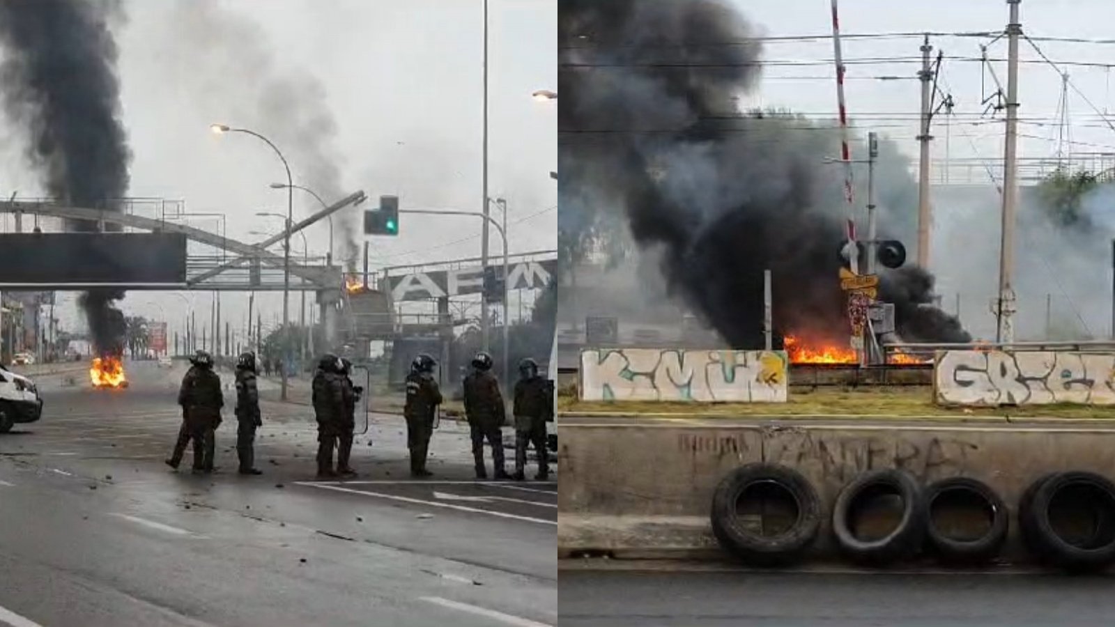 Pescadores cortan tránsito en avenida España