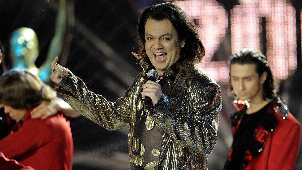 La megaestrella Philipp Kirkorov en una actuación.