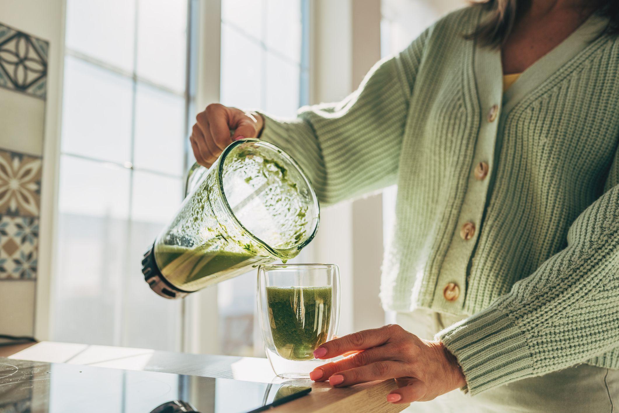 Un jugo de verduras