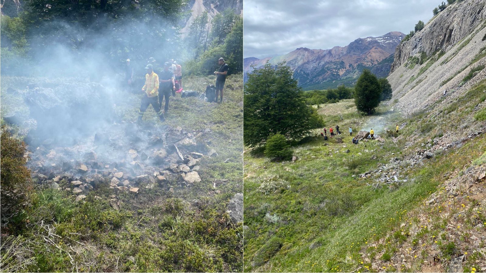 Incendio en parque Patagonia