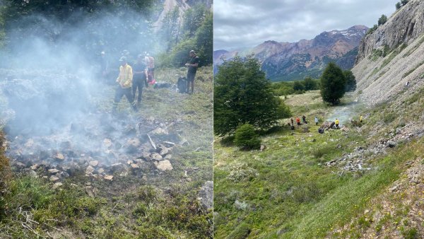 Incendio en parque Patagonia