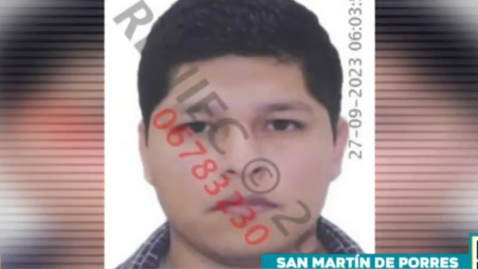 Imagen de Eddie Núñez que circuló tras su detención.
