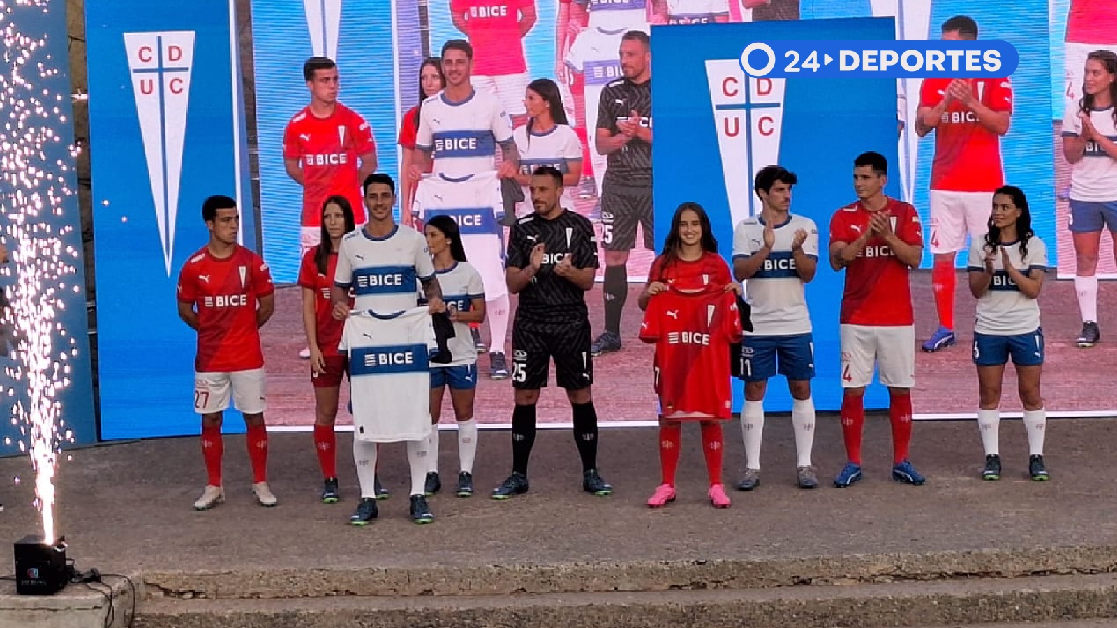 Presentación de la camiseta de la Universidad Católica
