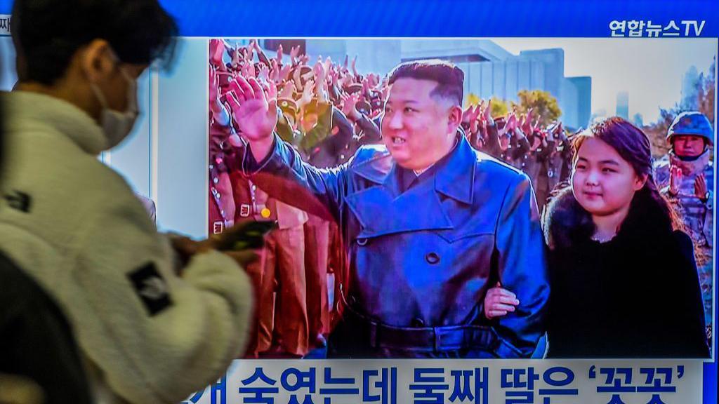 Kim Jong-un y su hija